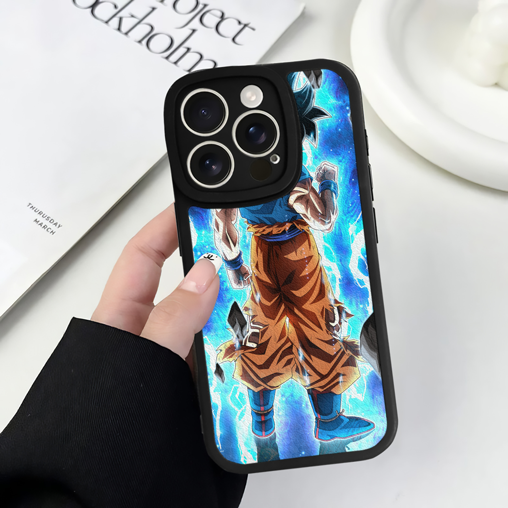 （画像用） ドラゴンボール DRAGON BALL 【iPhone 16シリーズ対応】シリコンスマホケース（レザー調） 材質：シリコン